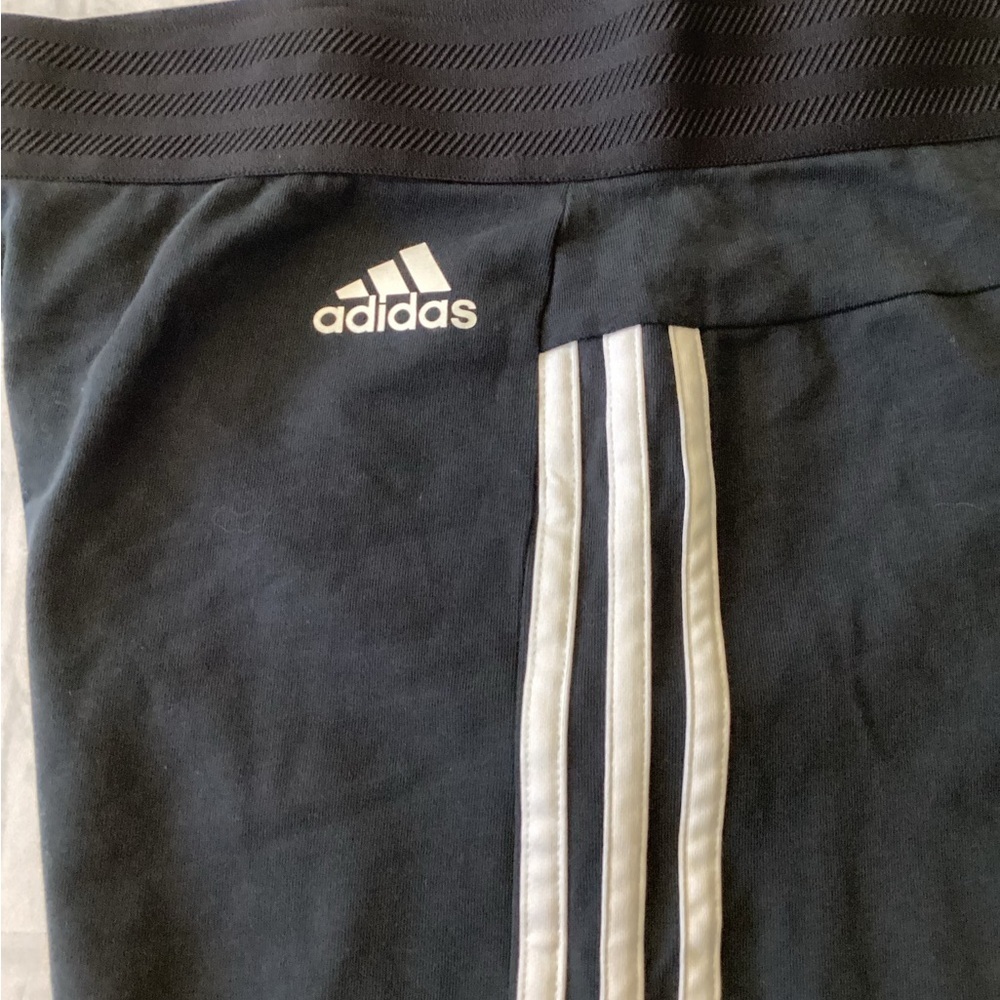 Adidas Women Black Track Leggings Pants - Picture 4 of 5